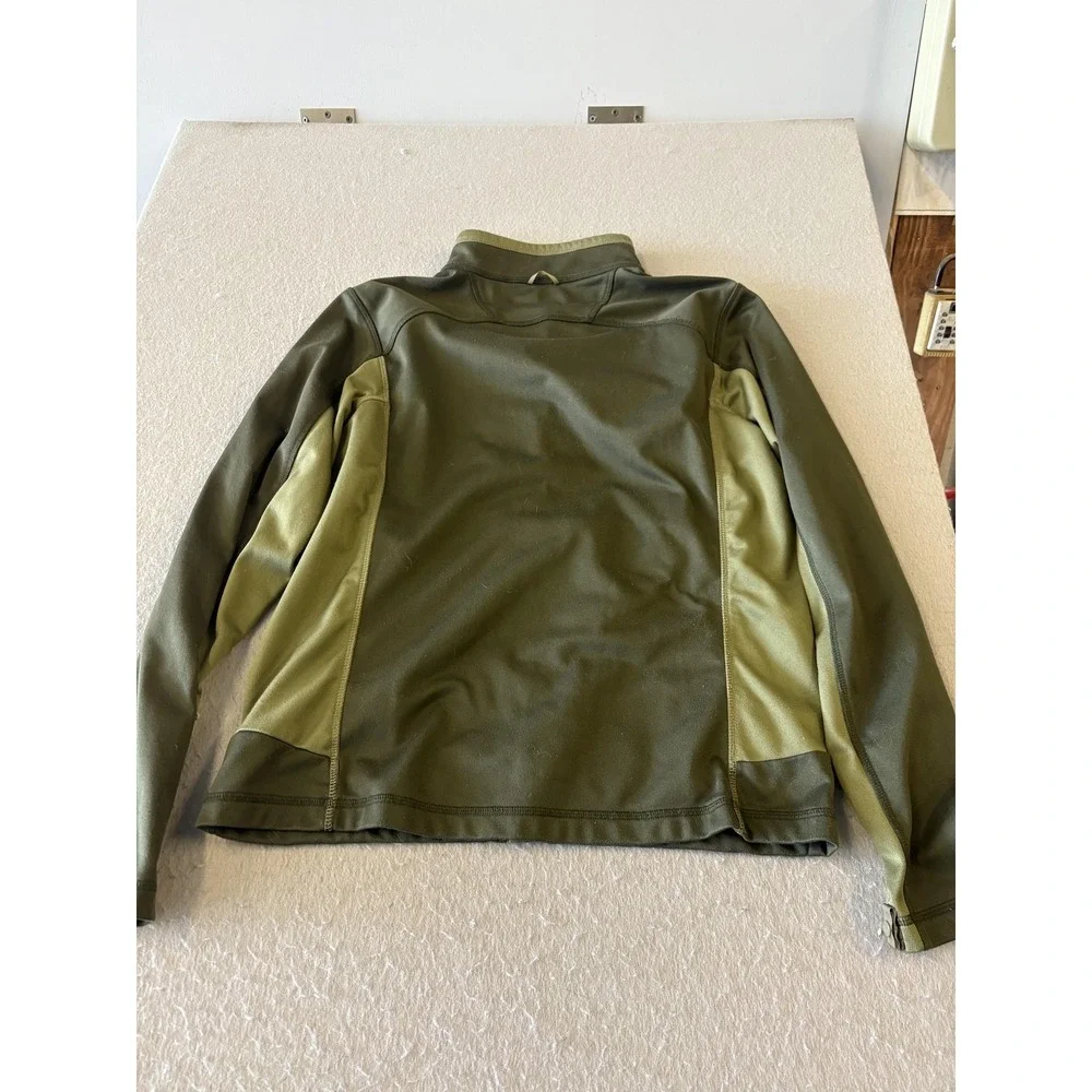 The North Face Jacket Mens‎ Medium Green Softshell Windbreaker Full Zip Hiking